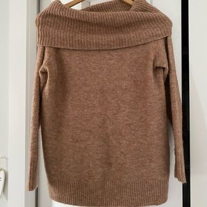 Aritzia Wilfred Free Faretta Sweater Camel XS